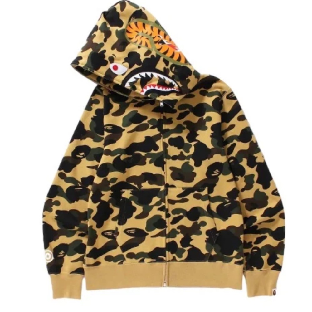 Bape zip up hoodie